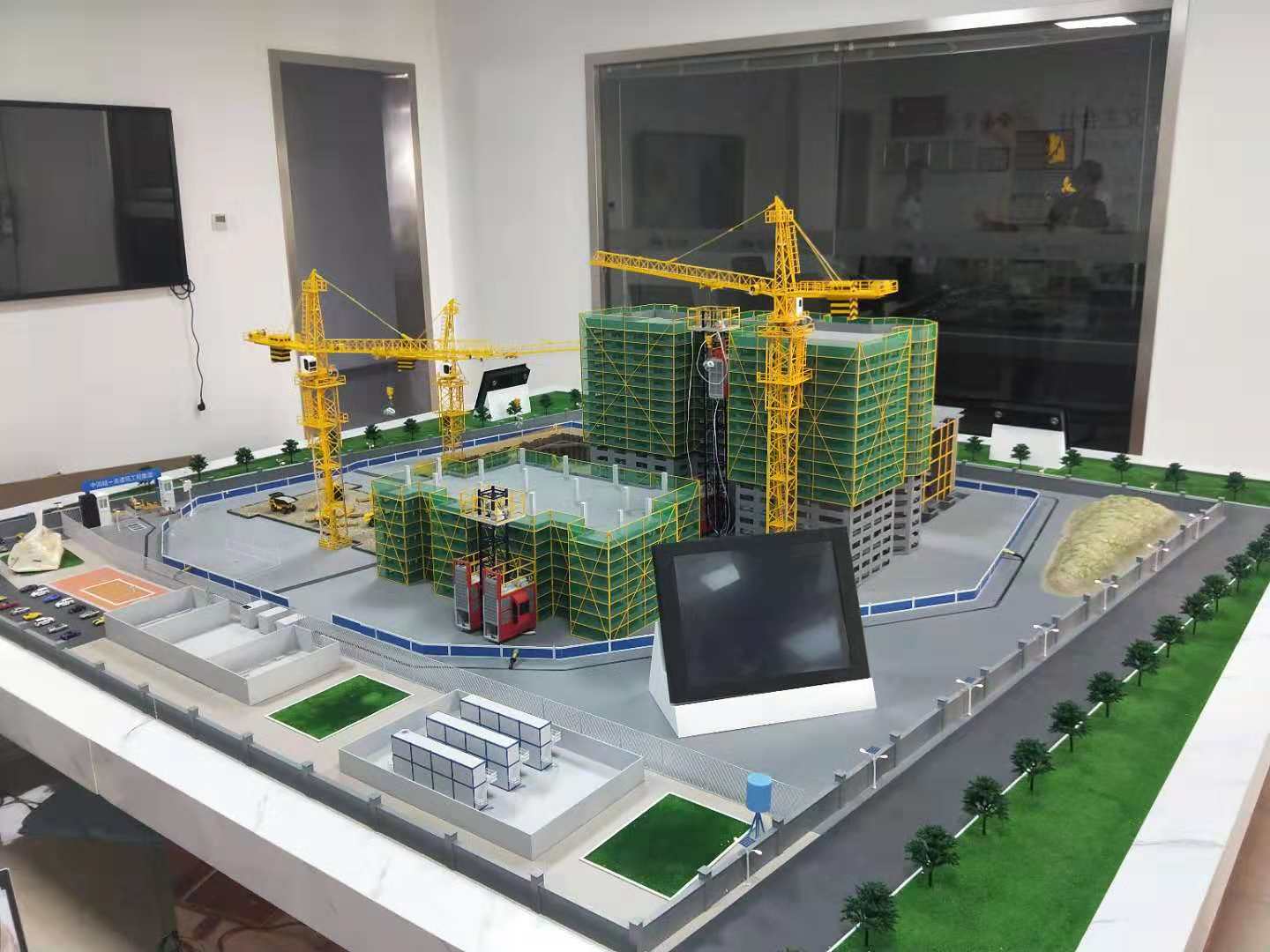 泊头市建筑施工场景模型